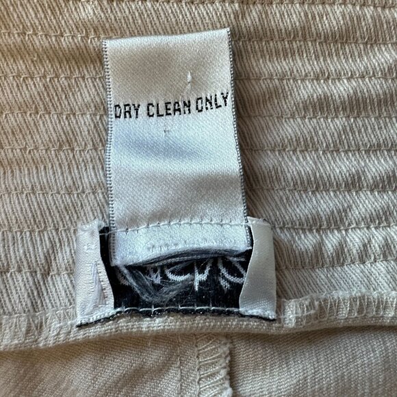 Vintage Cache Womens 10 Pants Wide Leg Flared Ivory 1990s Preppy Retro Career - Picture 10 of 10